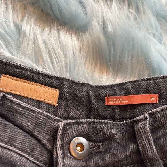 Anthropologie Pilcro High Waist Straight Leg Black Jeans sz 28 - Picture 5 of 8